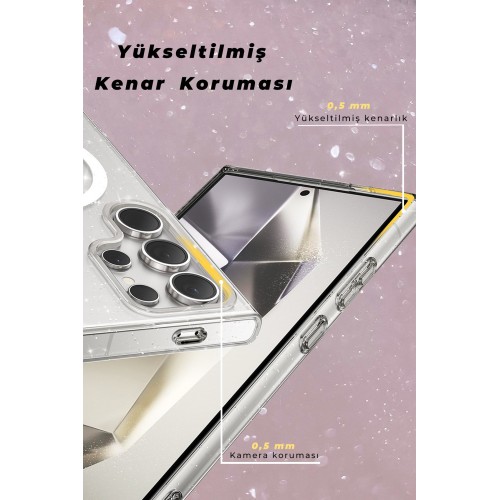 Newface Samsung Galaxy S23 Ultra Kılıf Glow Magsafe Kapak - Siyah Newface Samsung Galaxy S23 Ultra Kılıf Glow Magsafe Kapak - Siyah