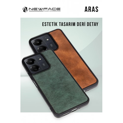 Newface iPhone 11 Kılıf Aras Deri Kapak - Siyah Newface iPhone 11 Kılıf Aras Deri Kapak - Siyah