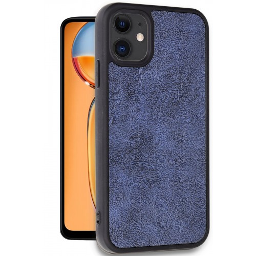 Newface iPhone 11 Kılıf Aras Deri Kapak - Lacivert Newface iPhone 11 Kılıf Aras Deri Kapak - Lacivert