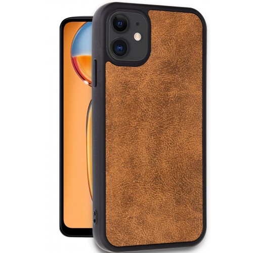 Newface iPhone 11 Kılıf Aras Deri Kapak - Taba Newface iPhone 11 Kılıf Aras Deri Kapak - Taba