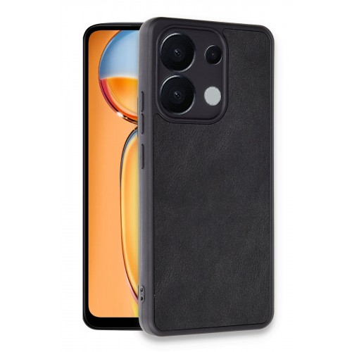 Newface Xiaomi Poco X6 Kılıf Aras Deri Kapak - Siyah Newface Xiaomi Poco X6 Kılıf Aras Deri Kapak - Siyah