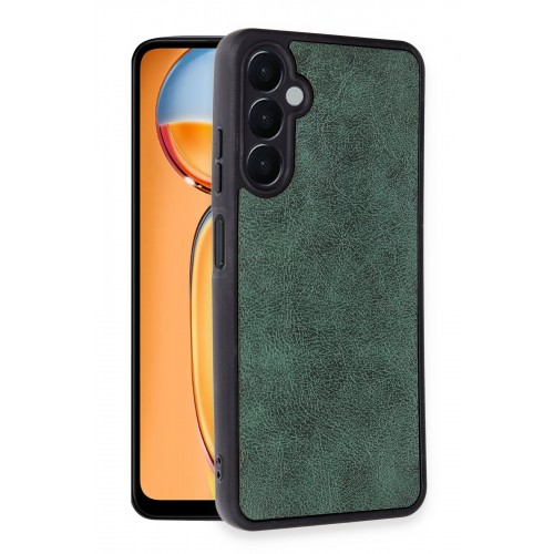 Newface Samsung Galaxy M15 Kılıf Aras Deri Kapak - Koyu Yeşil Newface Samsung Galaxy M15 Kılıf Aras Deri Kapak - Koyu Yeşil