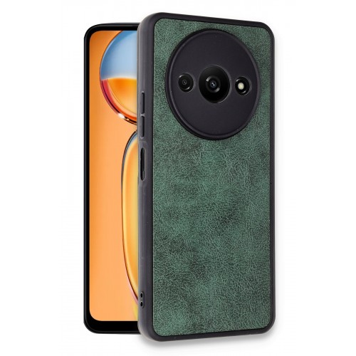 Newface Xiaomi Redmi A3 4G Kılıf Aras Deri Kapak - Koyu Yeşil Newface Xiaomi Redmi A3 4G Kılıf Aras Deri Kapak - Koyu Yeşil