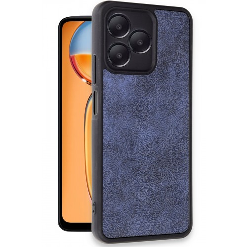 Newface Realme Note 50 4G Kılıf Aras Deri Kapak - Lacivert Newface Realme Note 50 4G Kılıf Aras Deri Kapak - Lacivert