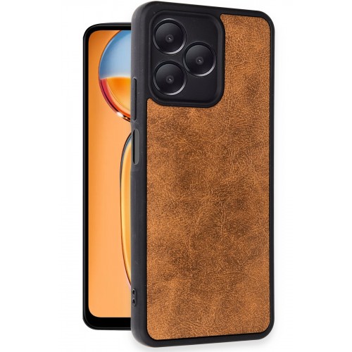 Newface Realme Note 50 4G Kılıf Aras Deri Kapak - Taba Newface Realme Note 50 4G Kılıf Aras Deri Kapak - Taba