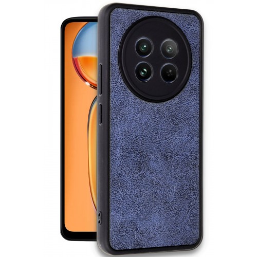 Newface Realme 12 5G Kılıf Aras Deri Kapak - Lacivert Newface Realme 12 5G Kılıf Aras Deri Kapak - Lacivert