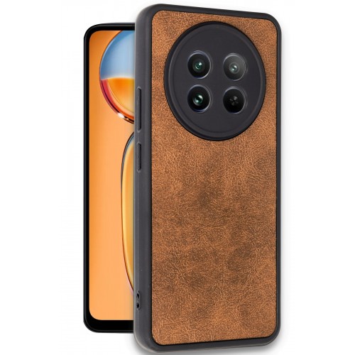 Newface Realme 12 5G Kılıf Aras Deri Kapak - Taba Newface Realme 12 5G Kılıf Aras Deri Kapak - Taba