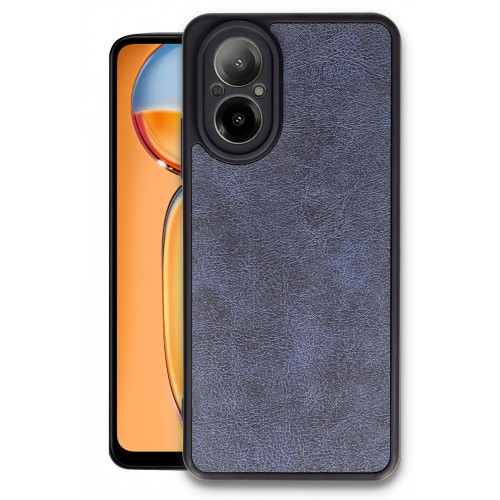 Newface Realme 12 Lite Kılıf Aras Deri Kapak - Lacivert Newface Realme 12 Lite Kılıf Aras Deri Kapak - Lacivert