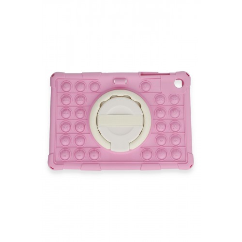 Newface Samsung Galaxy Tab A9 Kılıf Patpat El Tutma Aparatlı Standlı Tablet Silikon - Pembe Newface Samsung Galaxy Tab A9 Kılıf Patpat El Tutma Aparatlı Standlı Tablet Silikon - Pembe