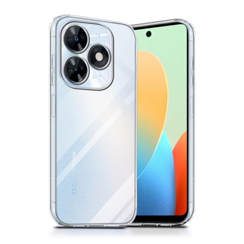 Newface Tecno Spark 20 Kılıf Lüx Şeffaf Silikon