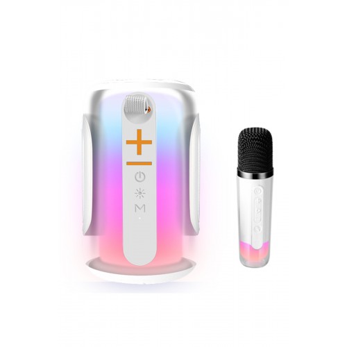 Newface Pluse 8 RGB Kablosuz Hoparlör - Beyaz Newface Pluse 8 RGB Kablosuz Hoparlör - Beyaz
