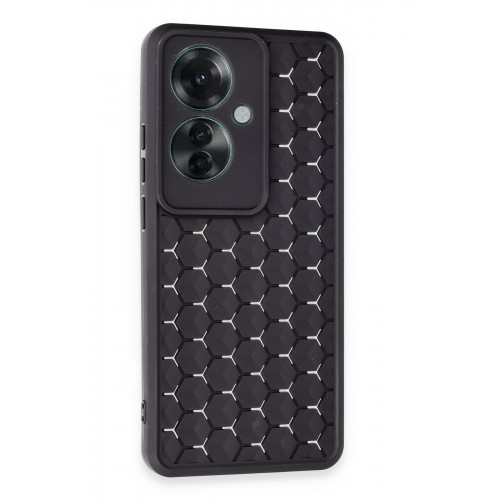 Newface Oppo Reno 11F Kılıf Petek Silikon Kapak - Siyah Newface Oppo Reno 11F Kılıf Petek Silikon Kapak - Siyah