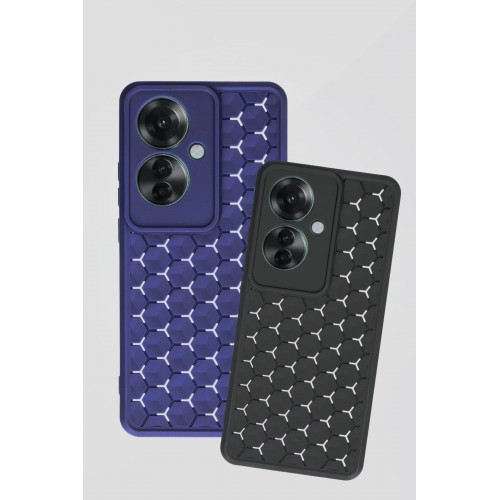 Newface Oppo Reno 11F Kılıf Petek Silikon Kapak - Siyah Newface Oppo Reno 11F Kılıf Petek Silikon Kapak - Siyah
