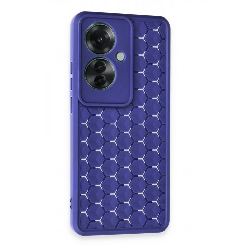 Newface Oppo Reno 11F Kılıf Petek Silikon Kapak - Lacivert Newface Oppo Reno 11F Kılıf Petek Silikon Kapak - Lacivert