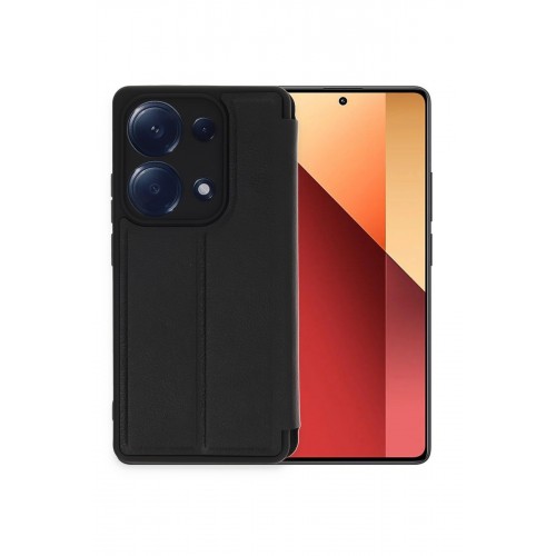 Newface Xiaomi Redmi Note 13 Pro 4G Kılıf Flip Cover - Siyah Newface Xiaomi Redmi Note 13 Pro 4G Kılıf Flip Cover - Siyah