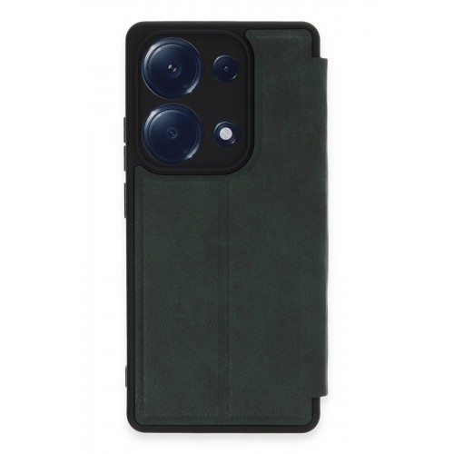 Newface Xiaomi Redmi Note 13 Pro 4G Kılıf Flip Cover - Koyu Yeşil Newface Xiaomi Redmi Note 13 Pro 4G Kılıf Flip Cover - Koyu Yeşil