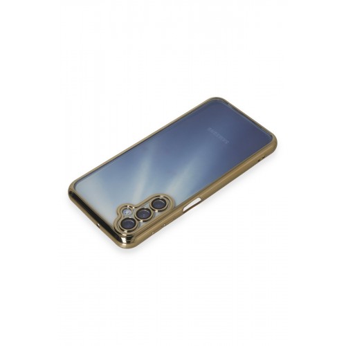 Newface Samsung Galaxy A15 4G Kılıf Razer Lensli Silikon - Gold Newface Samsung Galaxy A15 4G Kılıf Razer Lensli Silikon - Gold