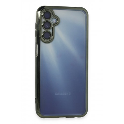 Newface Samsung Galaxy A25 5G Kılıf Razer Lensli Silikon - Yeşil