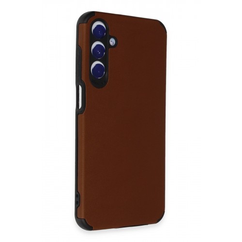 Newface Samsung Galaxy A35 5G Kılıf Loop Deri Silikon - Kahverengi Newface Samsung Galaxy A35 5G Kılıf Loop Deri Silikon - Kahverengi