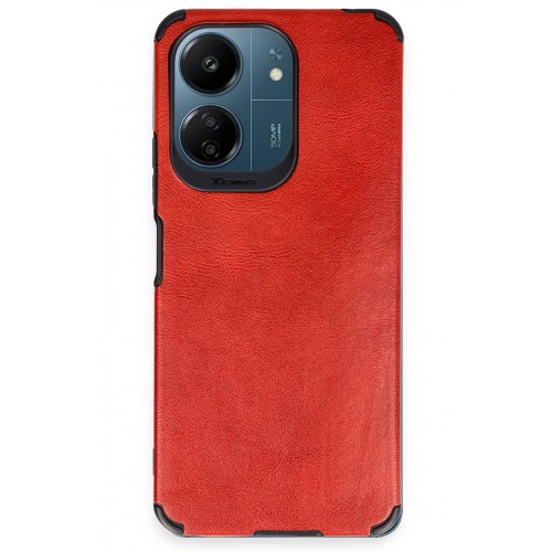 Newface Xiaomi Redmi 13C Kılıf Loop Deri Silikon - Kırmızı Newface Xiaomi Redmi 13C Kılıf Loop Deri Silikon - Kırmızı