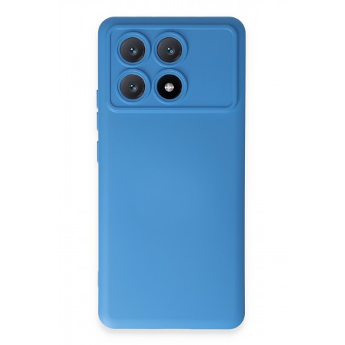 Newface Xiaomi Poco X6 Pro Kılıf Nano içi Kadife Silikon - Mavi Newface Xiaomi Poco X6 Pro Kılıf Nano içi Kadife Silikon - Mavi
