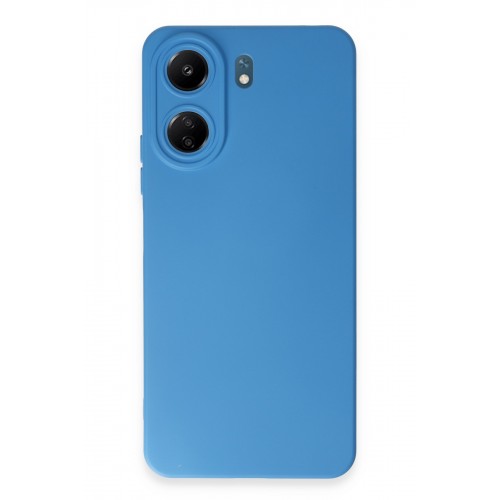 Newface Xiaomi Redmi 13C Kılıf Nano içi Kadife Silikon - Mavi Newface Xiaomi Redmi 13C Kılıf Nano içi Kadife Silikon - Mavi