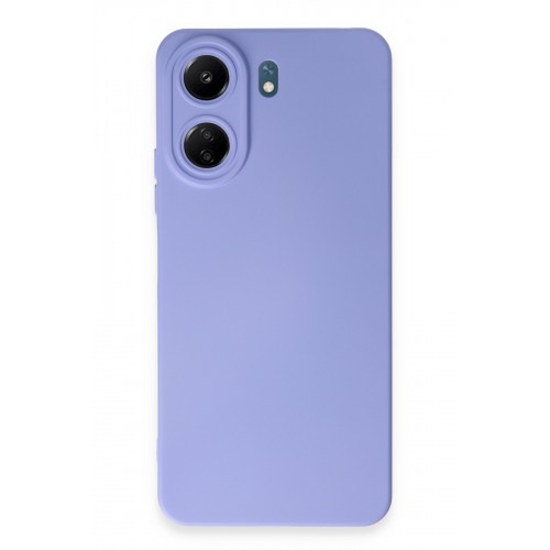 Newface Xiaomi Redmi 13C Kılıf Nano içi Kadife Silikon - Lila