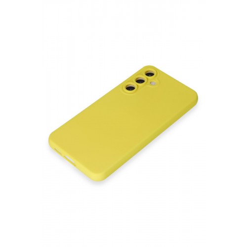 Newface Samsung Galaxy S24 Kılıf Nano içi Kadife Silikon - Sarı Newface Samsung Galaxy S24 Kılıf Nano içi Kadife Silikon - Sarı