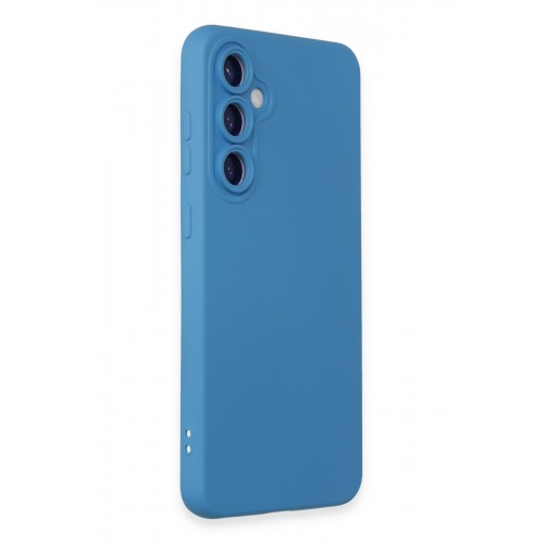 Newface Samsung Galaxy S24 Kılıf Nano içi Kadife Silikon - Mavi Newface Samsung Galaxy S24 Kılıf Nano içi Kadife Silikon - Mavi