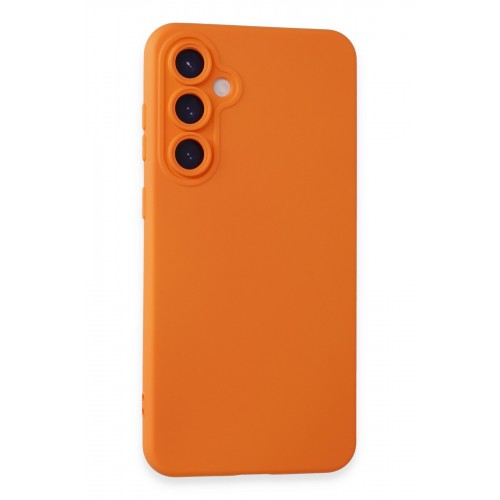 Newface Samsung Galaxy S24 Kılıf Nano içi Kadife Silikon - Turuncu Newface Samsung Galaxy S24 Kılıf Nano içi Kadife Silikon - Turuncu
