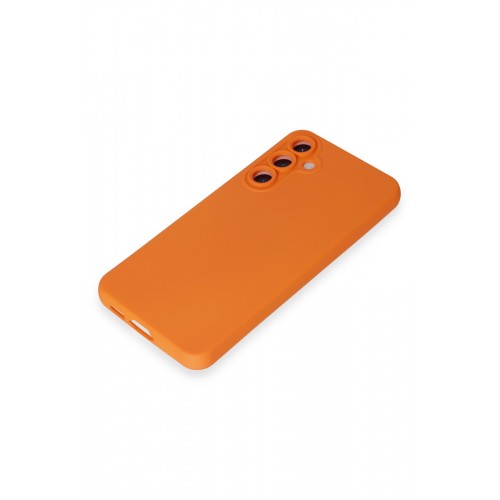 Newface Samsung Galaxy S24 Kılıf Nano içi Kadife Silikon - Turuncu Newface Samsung Galaxy S24 Kılıf Nano içi Kadife Silikon - Turuncu