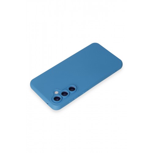 Newface Samsung Galaxy S24 Plus Kılıf Nano içi Kadife Silikon - Mavi Newface Samsung Galaxy S24 Plus Kılıf Nano içi Kadife Silikon - Mavi