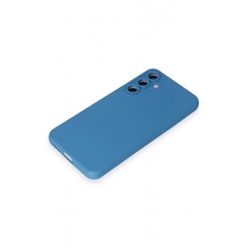 Newface Samsung Galaxy S24 Plus Kılıf Nano içi Kadife Silikon - Mavi Newface Samsung Galaxy S24 Plus Kılıf Nano içi Kadife Silikon - Mavi