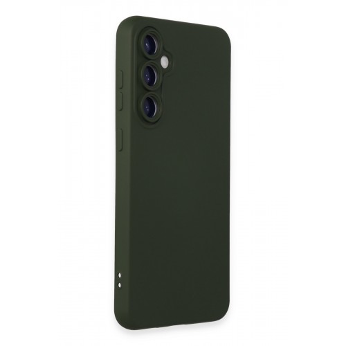 Newface Samsung Galaxy S24 Plus Kılıf Nano içi Kadife Silikon - Koyu Yeşil Newface Samsung Galaxy S24 Plus Kılıf Nano içi Kadife Silikon - Koyu Yeşil