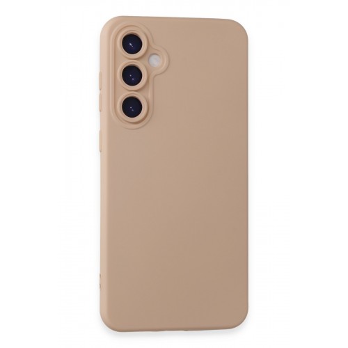 Newface Samsung Galaxy S24 Plus Kılıf Nano içi Kadife Silikon - Pudra