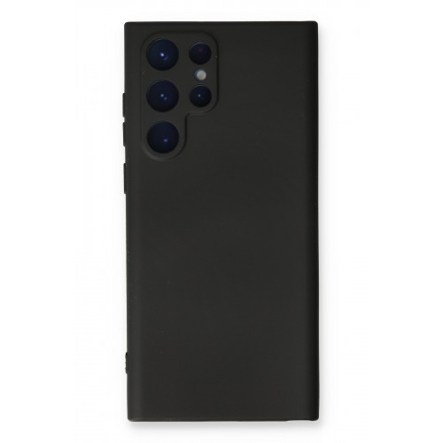Newface Samsung Galaxy S24 Ultra Kılıf Nano içi Kadife Silikon - Siyah