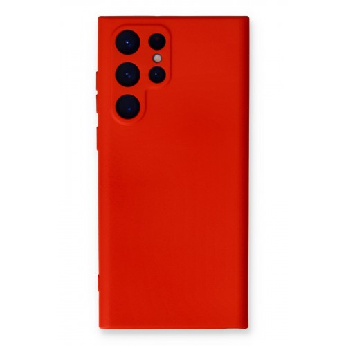 Newface Samsung Galaxy S24 Ultra Kılıf Nano içi Kadife Silikon - Kırmızı Newface Samsung Galaxy S24 Ultra Kılıf Nano içi Kadife Silikon - Kırmızı