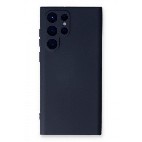 Newface Samsung Galaxy S24 Ultra Kılıf Nano içi Kadife Silikon - Lacivert Newface Samsung Galaxy S24 Ultra Kılıf Nano içi Kadife Silikon - Lacivert