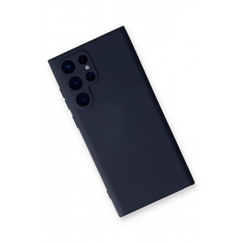 Newface Samsung Galaxy S24 Ultra Kılıf Nano içi Kadife Silikon - Lacivert Newface Samsung Galaxy S24 Ultra Kılıf Nano içi Kadife Silikon - Lacivert