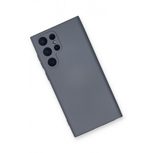 Newface Samsung Galaxy S24 Ultra Kılıf Nano içi Kadife Silikon - Gri Newface Samsung Galaxy S24 Ultra Kılıf Nano içi Kadife Silikon - Gri