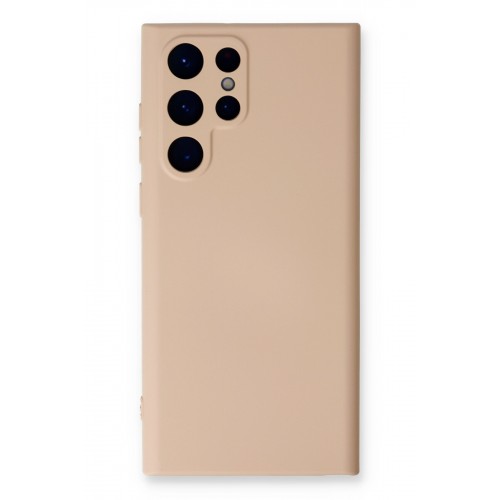 Newface Samsung Galaxy S24 Ultra Kılıf Nano içi Kadife Silikon - Pudra Newface Samsung Galaxy S24 Ultra Kılıf Nano içi Kadife Silikon - Pudra