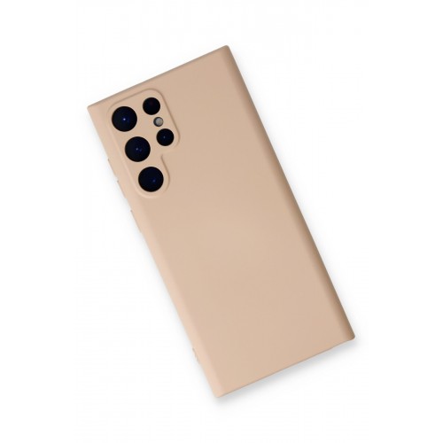 Newface Samsung Galaxy S24 Ultra Kılıf Nano içi Kadife Silikon - Pudra Newface Samsung Galaxy S24 Ultra Kılıf Nano içi Kadife Silikon - Pudra