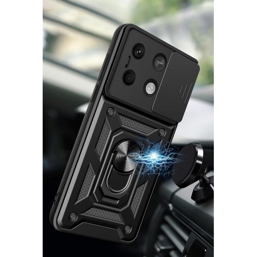 Newface Xiaomi Redmi Note 13 Pro 4G Kılıf Pars Lens Yüzüklü Silikon - Gold Newface Xiaomi Redmi Note 13 Pro 4G Kılıf Pars Lens Yüzüklü Silikon - Gold