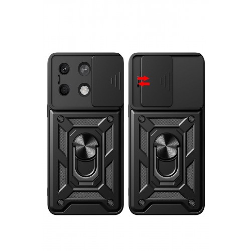 Newface Xiaomi Redmi Note 13 Pro 4G Kılıf Pars Lens Yüzüklü Silikon - Gold Newface Xiaomi Redmi Note 13 Pro 4G Kılıf Pars Lens Yüzüklü Silikon - Gold