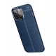 Newface iPhone 15 Pro Max Kılıf Focus Derili Silikon - Lacivert Newface iPhone 15 Pro Max Kılıf Focus Derili Silikon - Lacivert