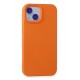 Newface iPhone 15 Plus Kılıf Nano içi Kadife Silikon - Turuncu