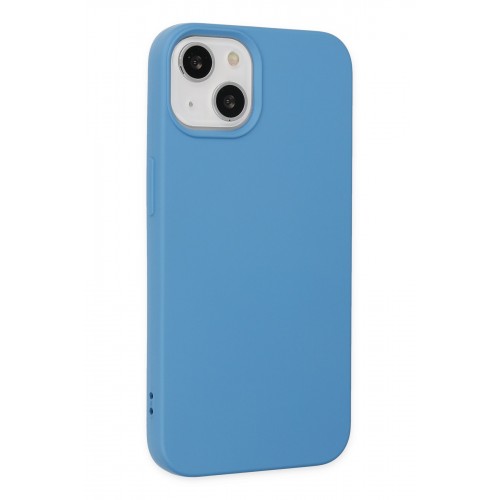 Newface iPhone 15 Pro Kılıf Nano içi Kadife Silikon - Mavi Newface iPhone 15 Pro Kılıf Nano içi Kadife Silikon - Mavi