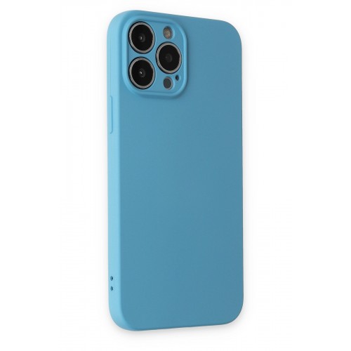 Newface iPhone 15 Pro Max Kılıf Nano içi Kadife Silikon - Mavi Newface iPhone 15 Pro Max Kılıf Nano içi Kadife Silikon - Mavi