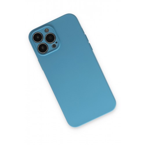 Newface iPhone 15 Pro Max Kılıf Nano içi Kadife Silikon - Mavi Newface iPhone 15 Pro Max Kılıf Nano içi Kadife Silikon - Mavi
