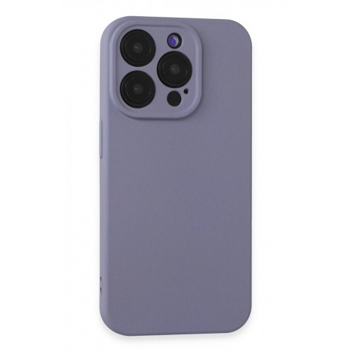 Newface iPhone 15 Pro Max Kılıf Nano içi Kadife Silikon - Lila